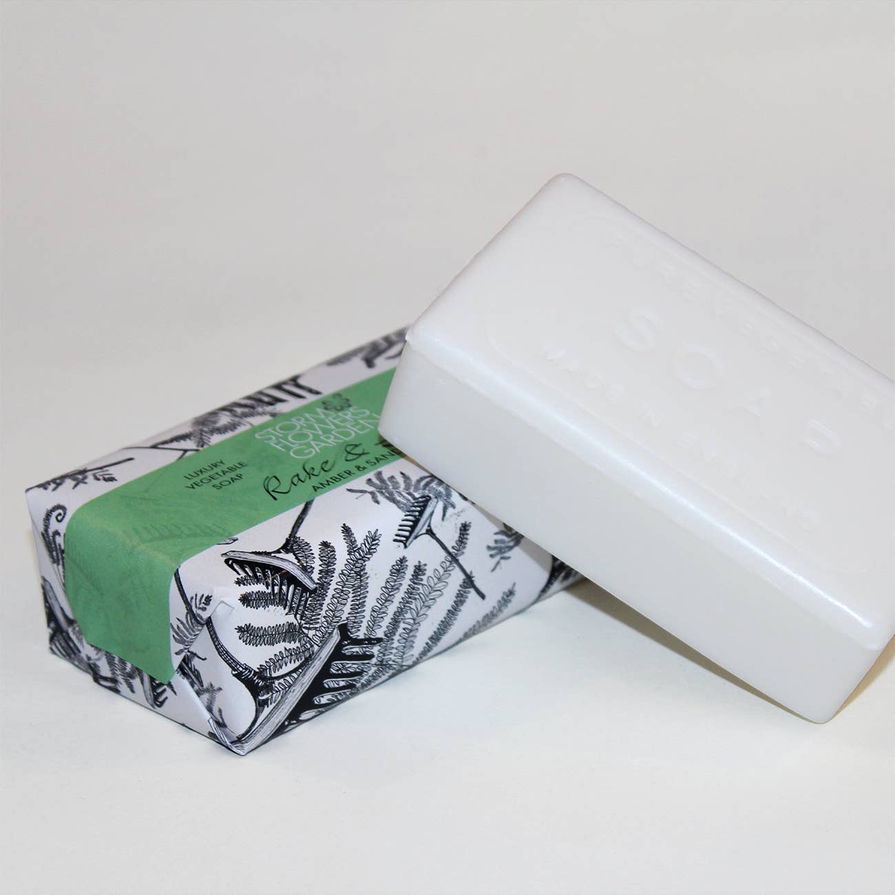 Storm Flowers Garden – wholesale Bar Soap – Rake & Lather | Amber & Sandalwood Soap Bar 190g1