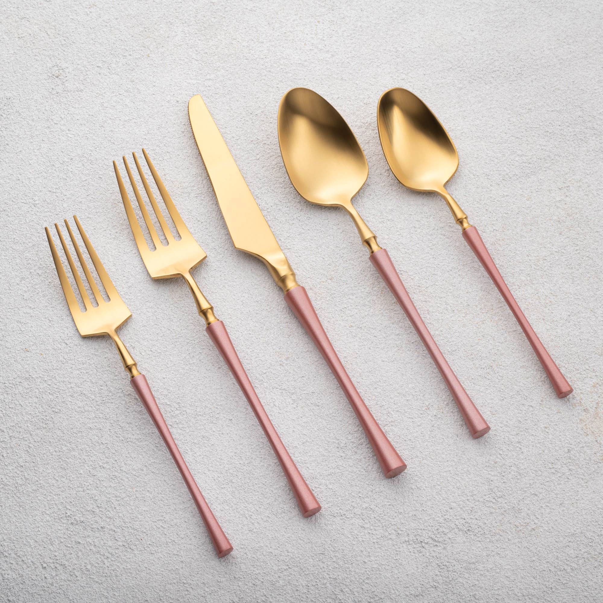 Kadra Kitchenware - Wholesale Flatware Set - Vikko Dine Irene BRUSHED  18/10 Flatware 20 Pc Set13