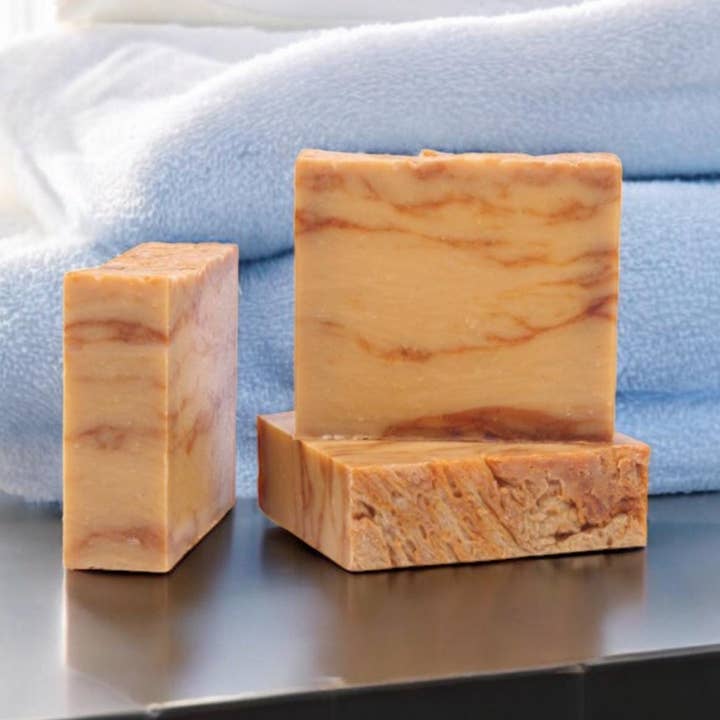 Pumpkin Crunch Cake Soap Bar with Creamy Lather for wholesale by C and T Soap Co