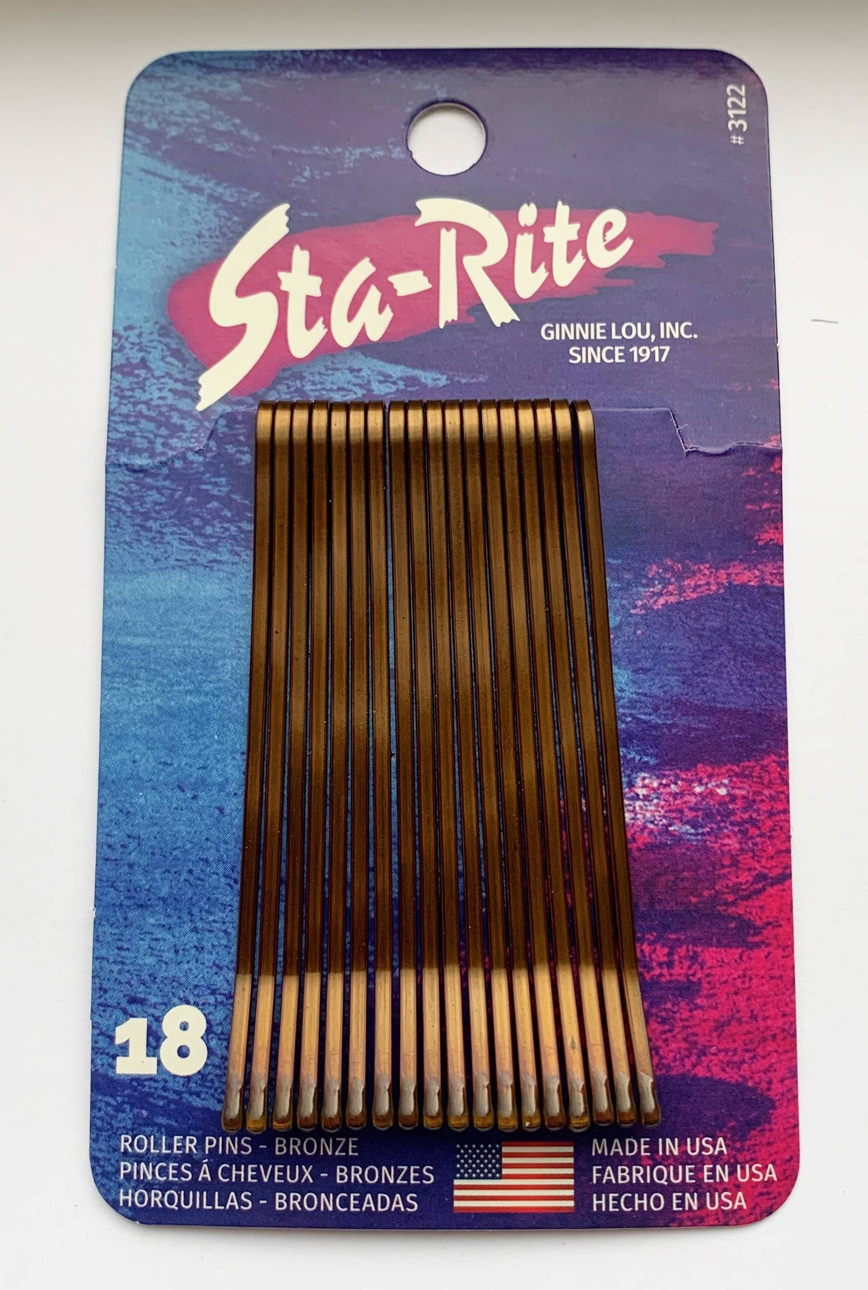 Sta-Rite Ginnie Lou - Vendita all'ingrosso Forcine per capelli - Perni Jumbo Bobby (Roller), 18 ct2