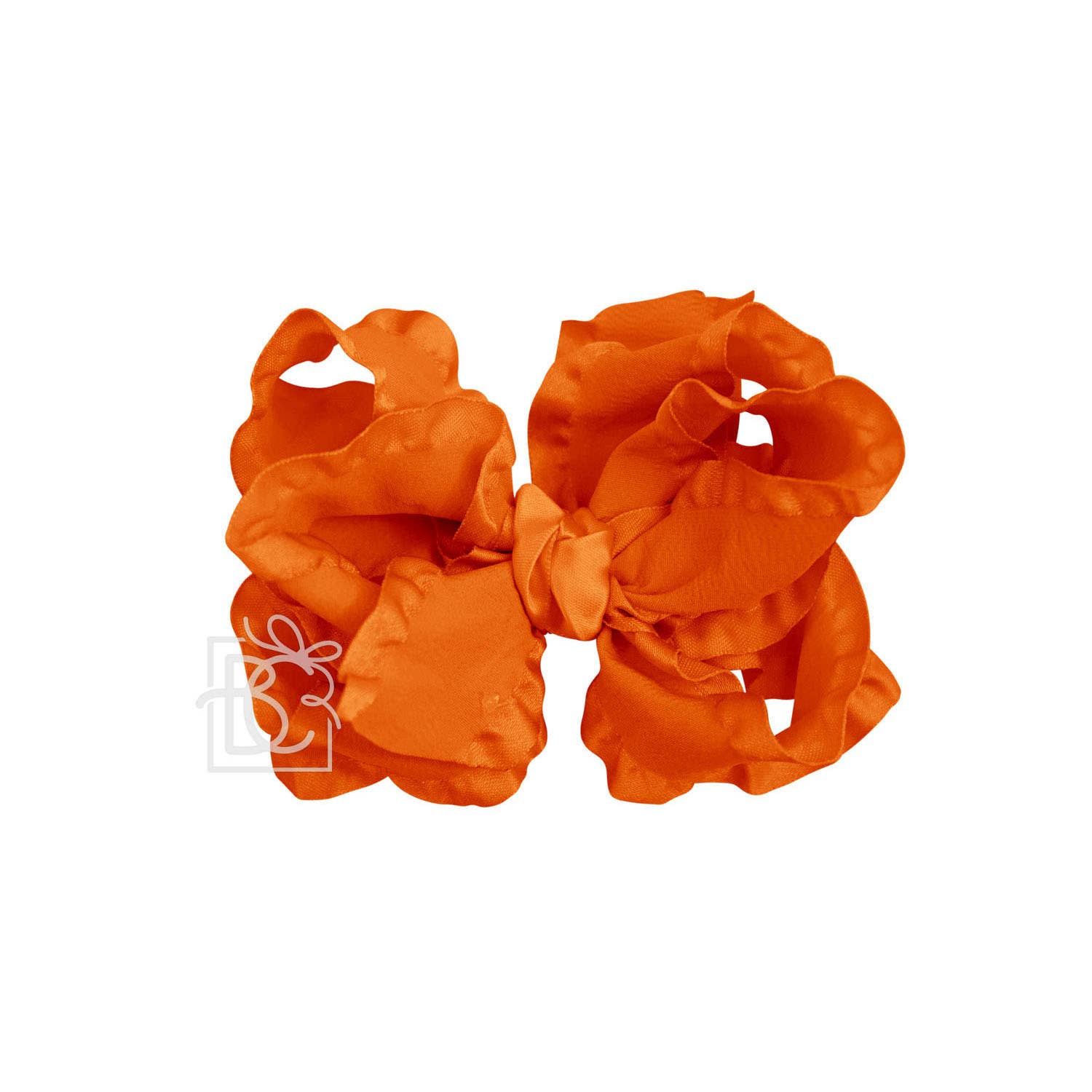 Beyond Creations, LLC - Wholesale Hair Bow - Kids - DOUBLE RUFFLE BOW ON CLIP38