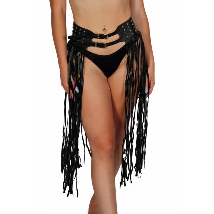 Western Fashion - Wholesale Belt - Women's - 14716 - Rave Belt - Black