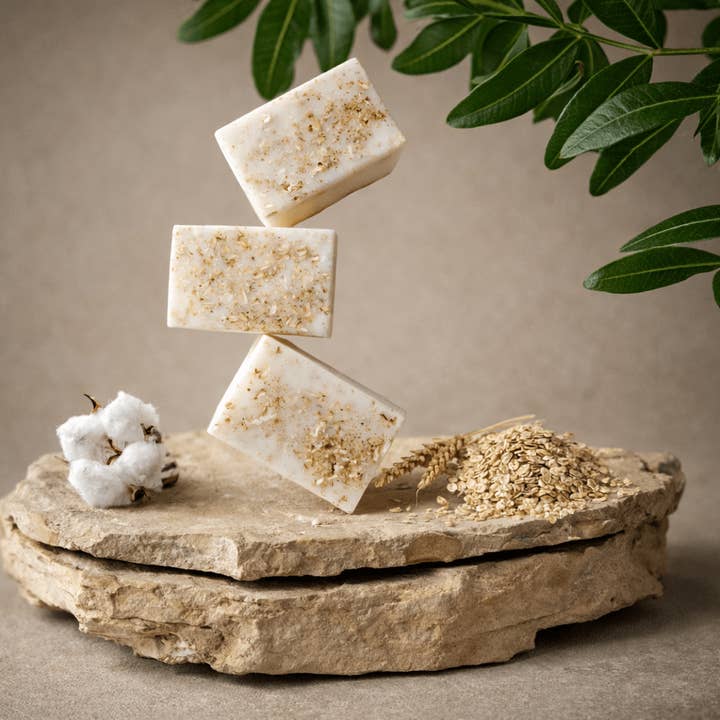 The Cleansing Ritual Soap Bar - OAT | VELVET for wholesale by Aligned Candles