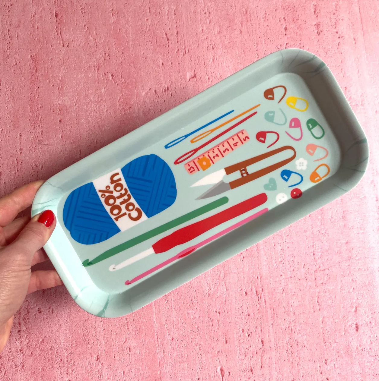 Poppekins – wholesale Desk tray – Crochet Desk Tidy4