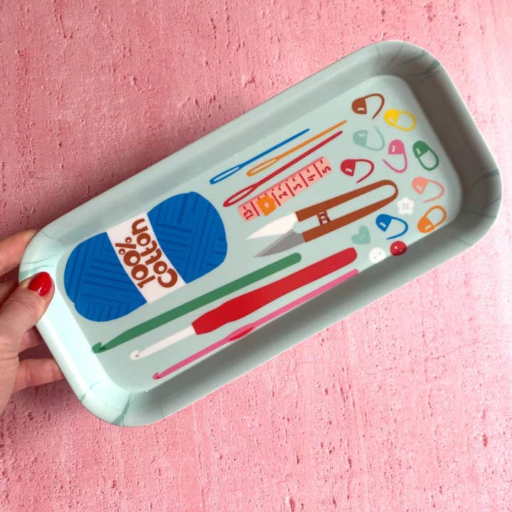 Poppekins - Vente Plateaux de bureau - Rangement de bureau en crochet4