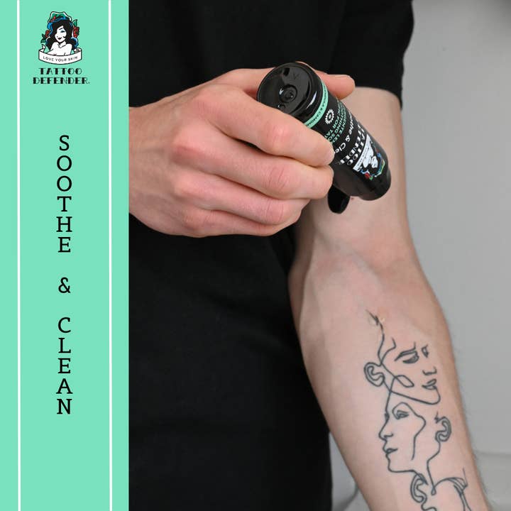 Tattoo Defender - Wholesale Tattoo zalf/verzorging - Kalmerende en antibacteriële reiniger voor tatoeages