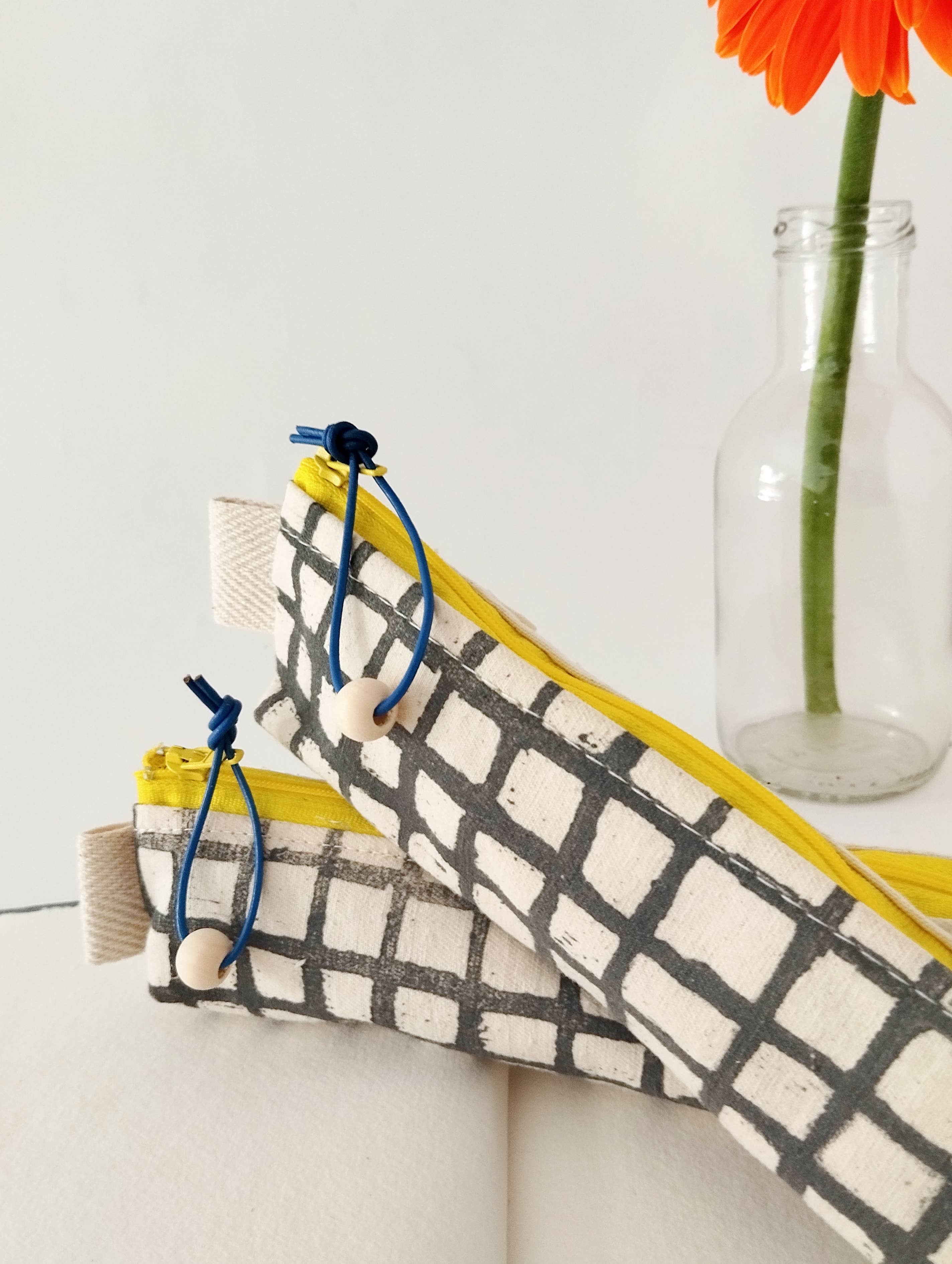 The Ink Job - Wholesale Pencil Case/Pouch - Minimal Grid Pencil Case5