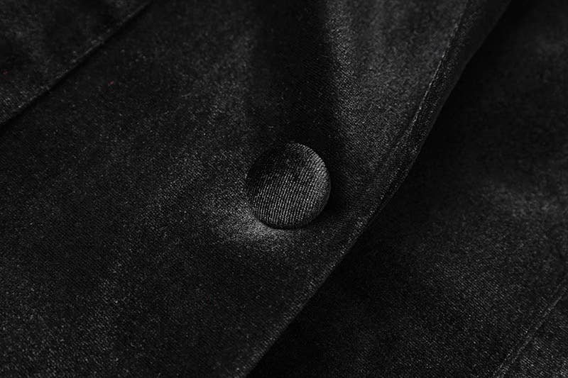 Productseeker – wholesale Kostymset – Dam – SET041 Kraftig pärlbyxa i sammet med breda ben11