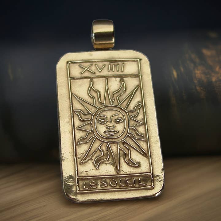 Tarot Card Pendant ~ The Sun and other Purchase Wholesale vispuzzel. Free Returns & Net 60 Terms on Faire trending on Faire.