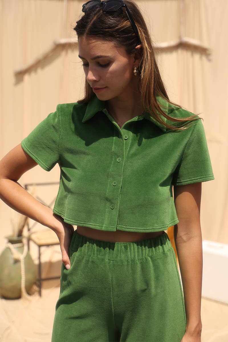 EMERALD JP6523 CAPRI PANT WITH ELASTIC WAISTBAND for wholesale on Faire7