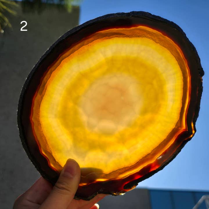 Rock Paradise – wholesale Spiritual stone/crystal – Iris Agate Crystal Slice - You Choose