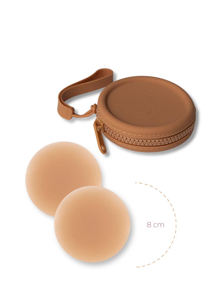 Boob-eez - Wholesale Nipple Pasties - Women's - x1 Silicone Travel Case + x1 Pair of "Headlight Hiders"5