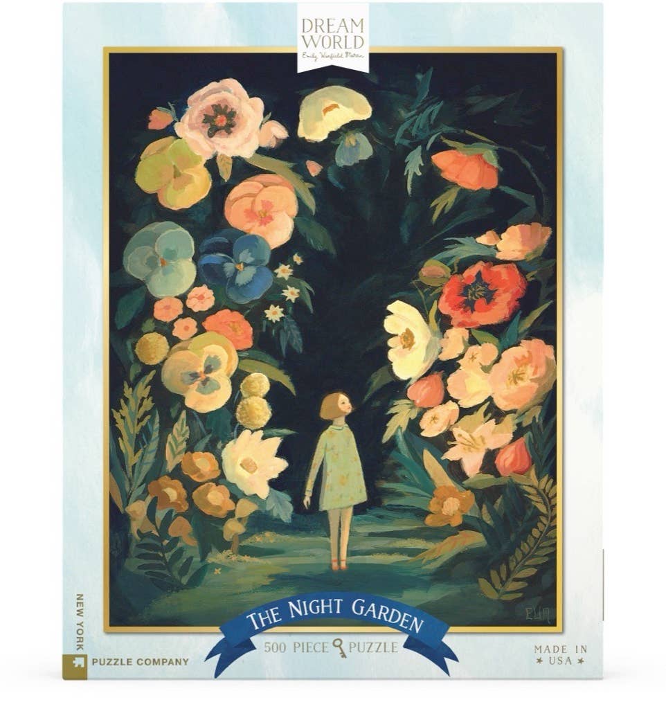 New York Puzzle Company - Wholesale Puzzle - Adult - The Night Garden - 500 Piece Jigsaw Puzzle1