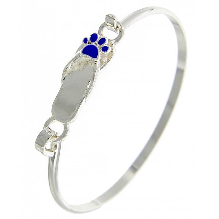 Brazalete de fundición FR4128, color azul, con diseño de perro, gato y pata de animal para venta al por mayor de 0011 PREMIERE