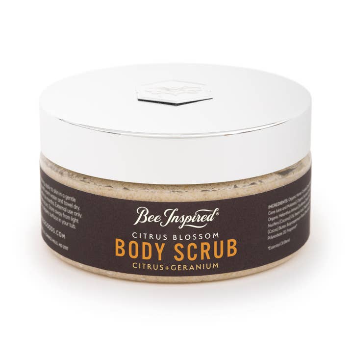 Bee Inspired - Wholesale Body Scrub/Exfoliant - Citrus Blossom Body Scrub | 8oz Citrus Geranium Body Scrub10