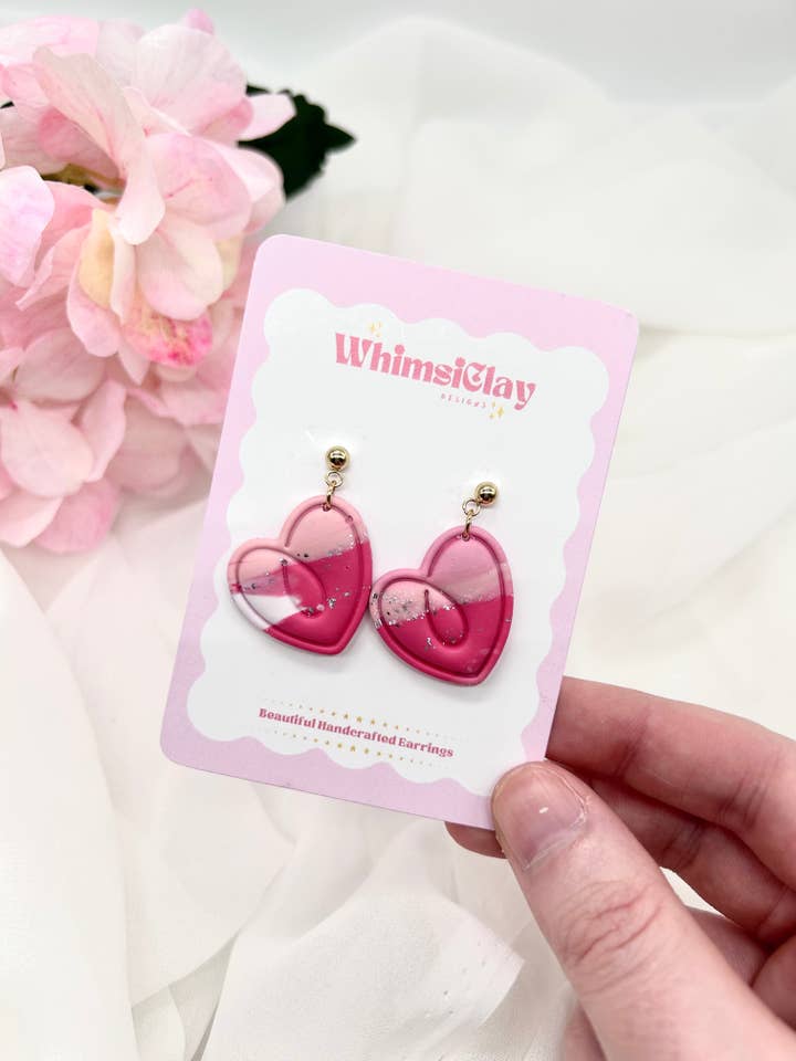 Marble Heart Drops for wholesale by Whimsically Designs