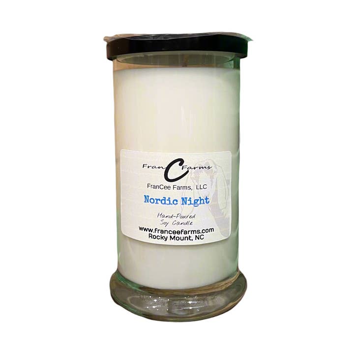 Bougie Nocturne Nordique en Soja Naturel (21/S) pour la vente par FranCee Farms