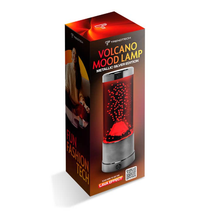 Trend Tech Brands - Wholesale Accent/Desk Lamp - Volcano Mood Lamp With Metallic Base 1