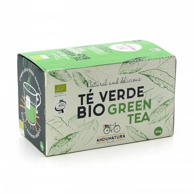 Andunatura - Wholesale Health/Detox Tea - Green Tea ECO - Box of 20 infusions0