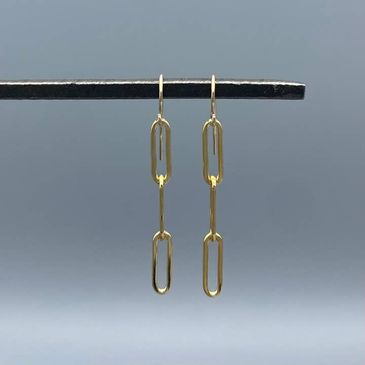 Something Silver - Wholesale Dangle Earrings - Triple Paperclip Dangles