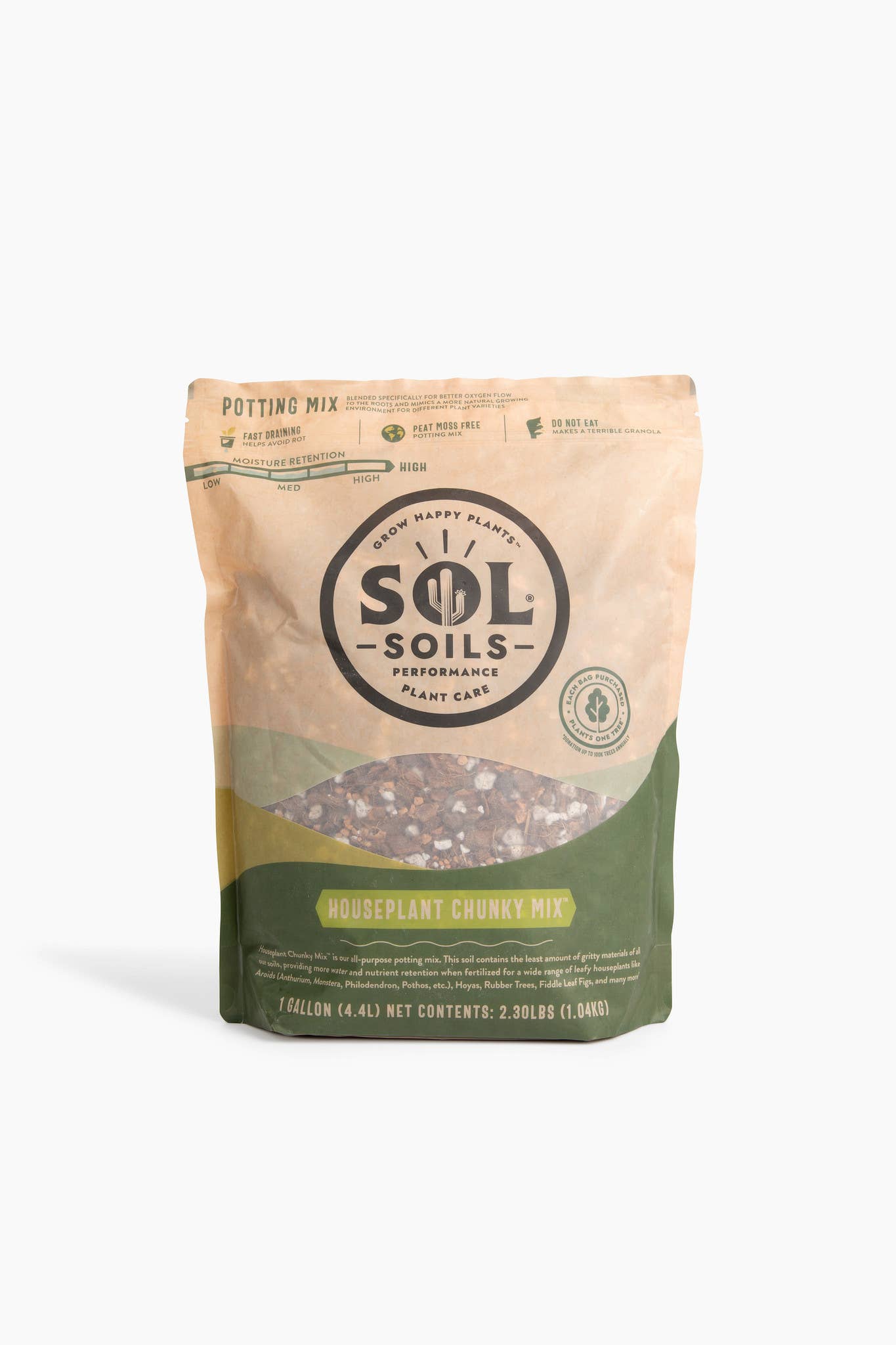 Sol Soils - Wholesale Planting/Potting Soil - Soil (1Gal) Houseplant Chunky Mix (Aroid/Tropical Mix)1