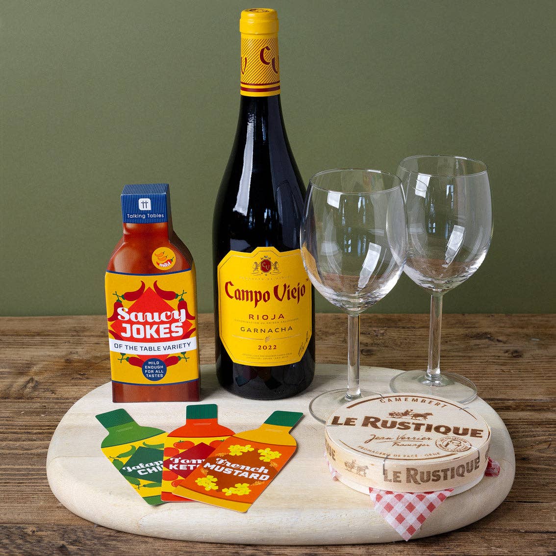 Talking Tables USA - Vente Jeux de cartes - Blagues Alimentaires Épicées - Affichage | Cadeaux de Noël |6