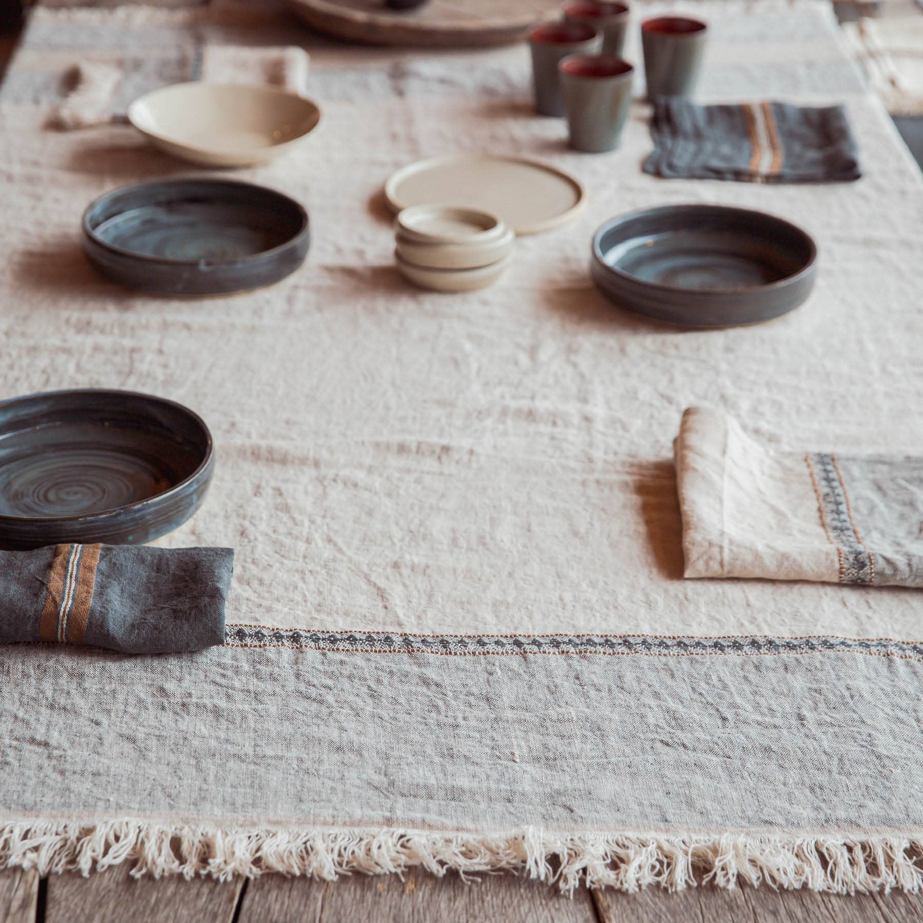 Libeco Home - Vendita all'ingrosso Tovaglie - Copritavola The Belgian Table Throw Ioulida1