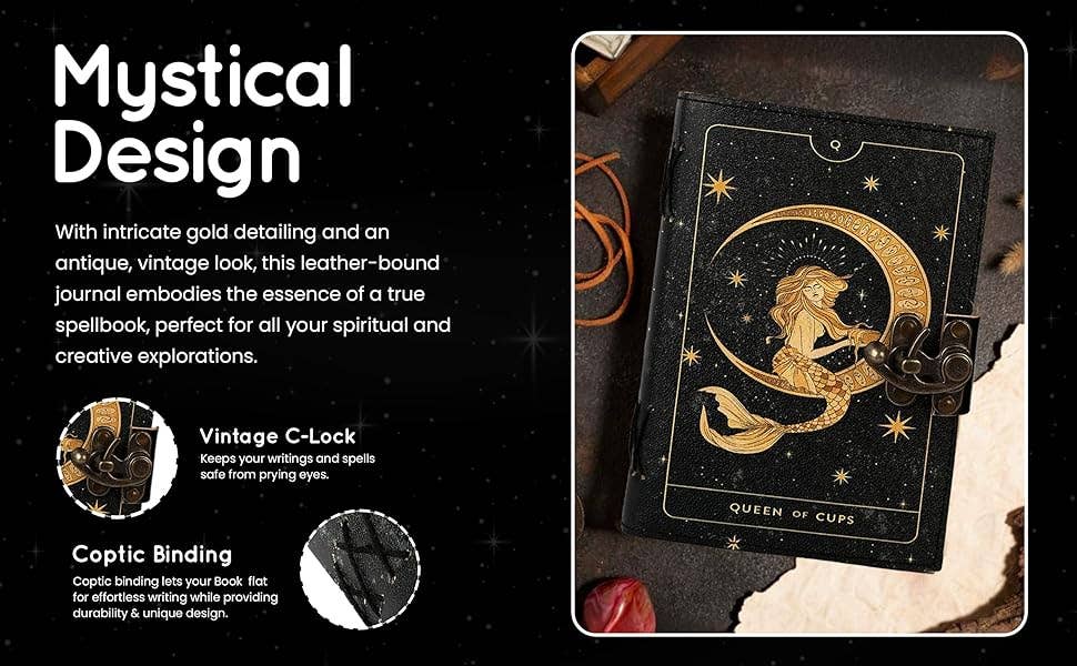 Tuzech Leather – wholesale Journal och dagbok – TUZECH läderklätt anteckningsbok med grimoirestil och ojämna kanter för män och kvinnor85