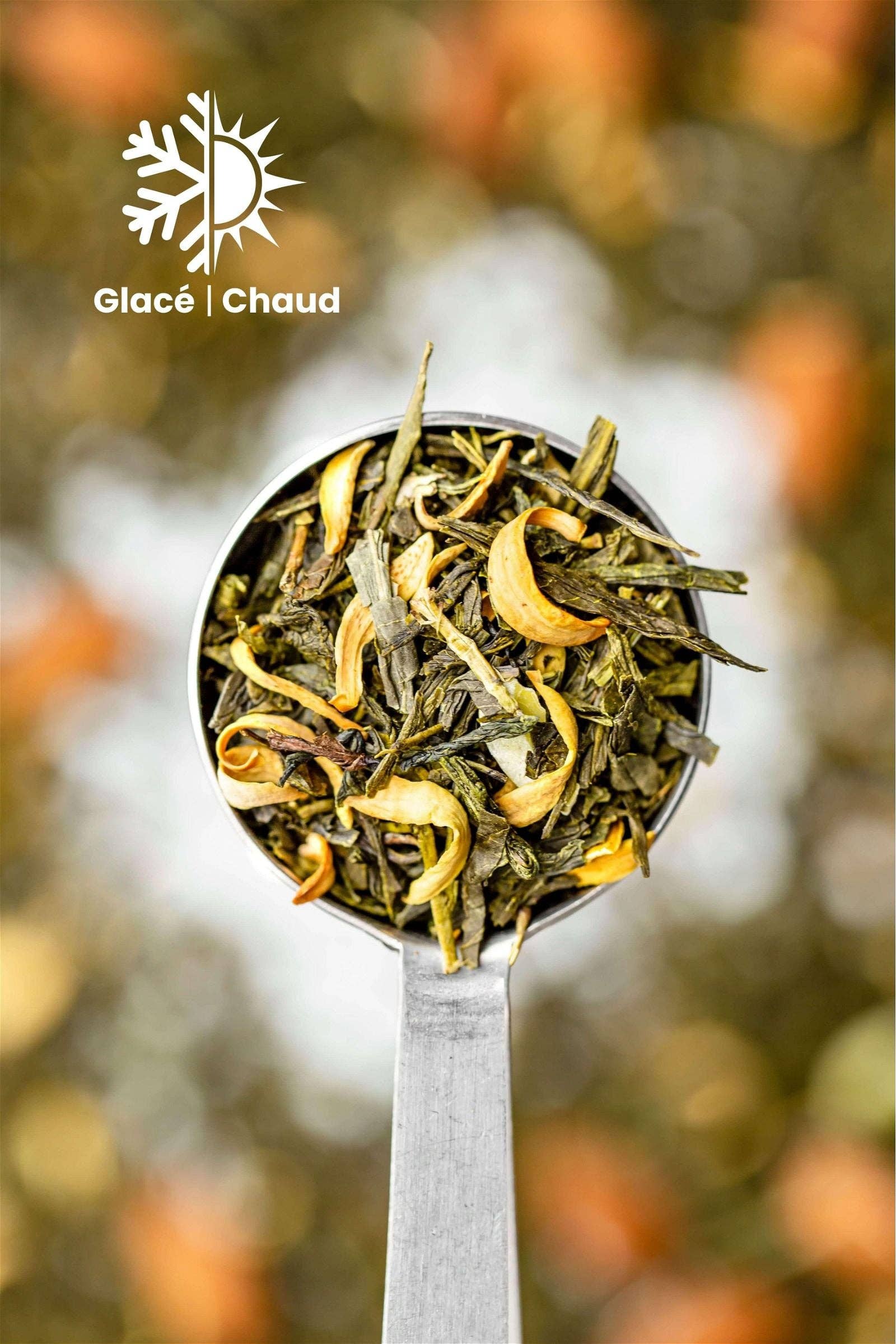 Tea Heritage - Wholesale Loose Tea - Organic Green Tea Orange Blossom and Almond - 100g1