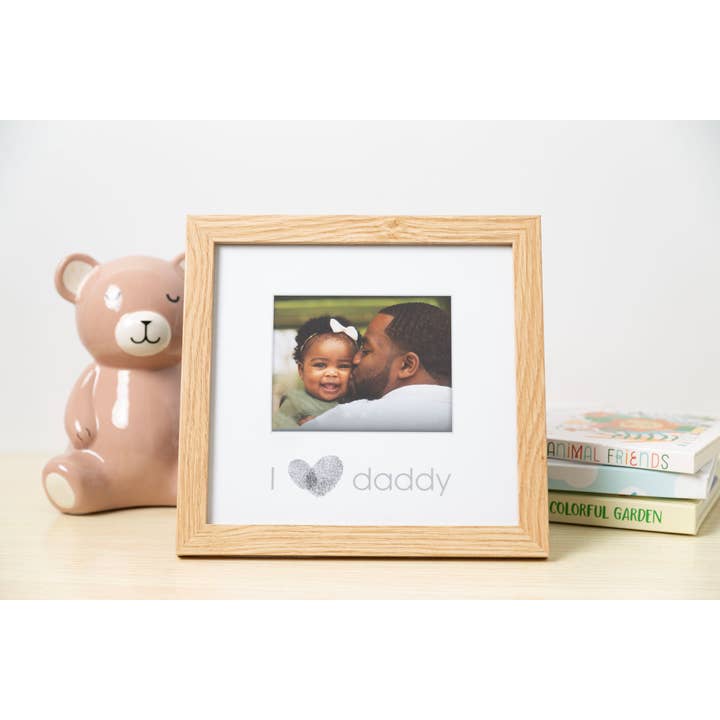 Kate & Milo - Wholesale Picture Frame - Kids & Baby - I Love Daddy Thumbprint Picture Frame, Nursery Decor