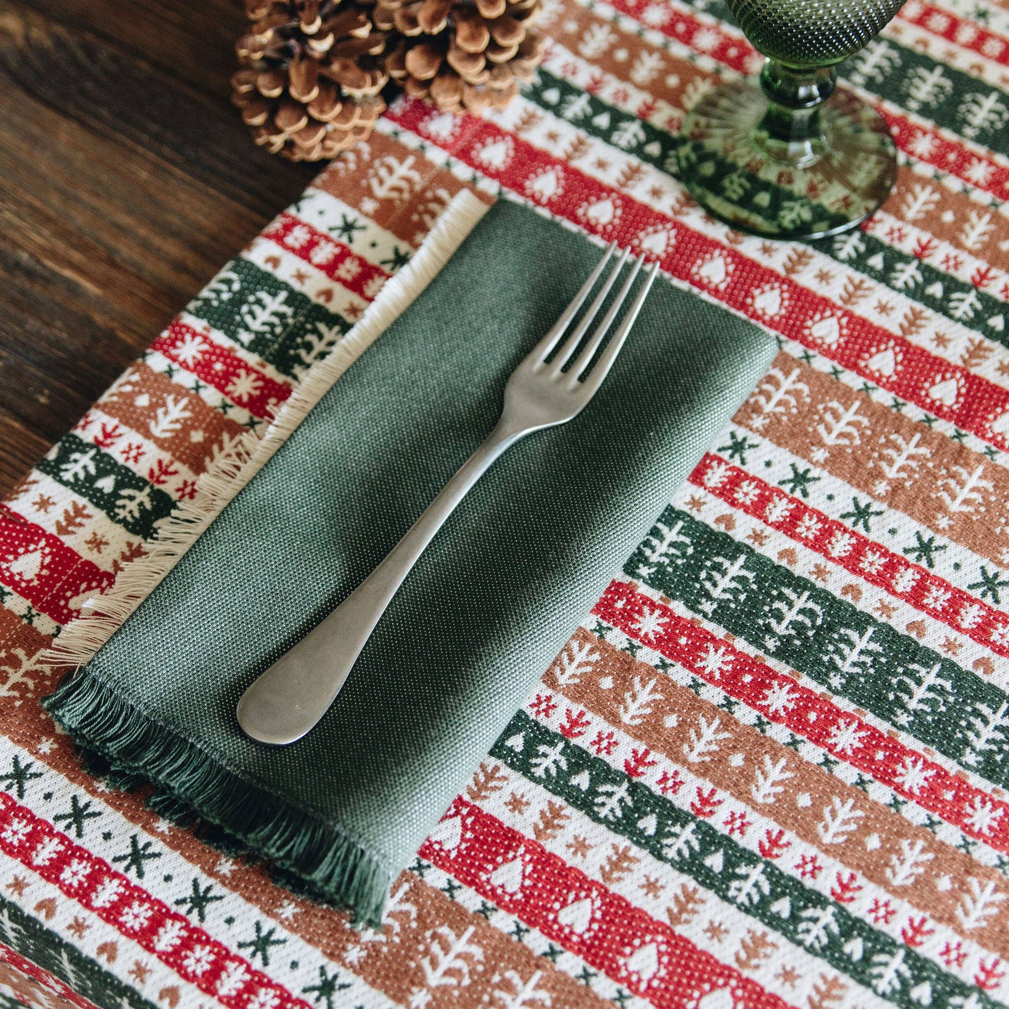 Misalù - Dress up your table – Engroshandel Middags- og stofserviet – Juleservietter0