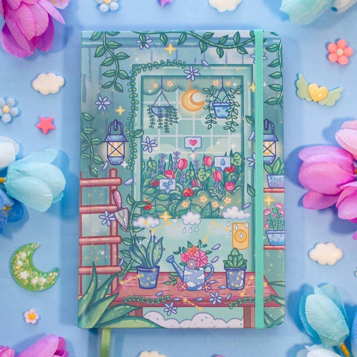 Botanische Glückseligkeit Gepunktetes Journal für den Großhandel von Unicorn Eclipse