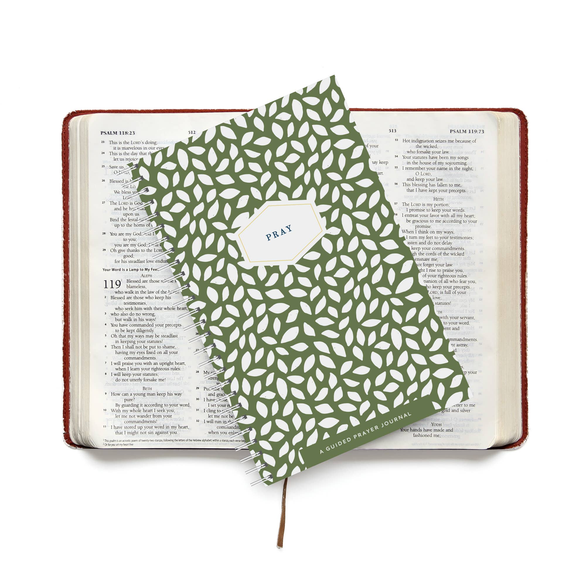 Muscadine Press - Wholesale Journal/Diary - Yearly Prayer Journal, Olive Leaf1