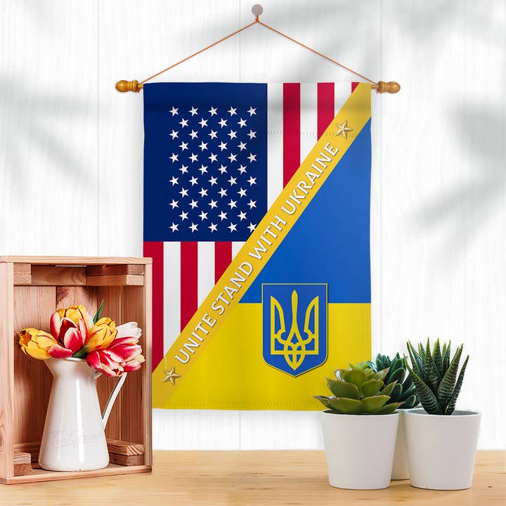 Two Group Flag Co - Wholesale Flag - Flag Us Support Ukaine Friendship Ukraine Cause Old Glory2