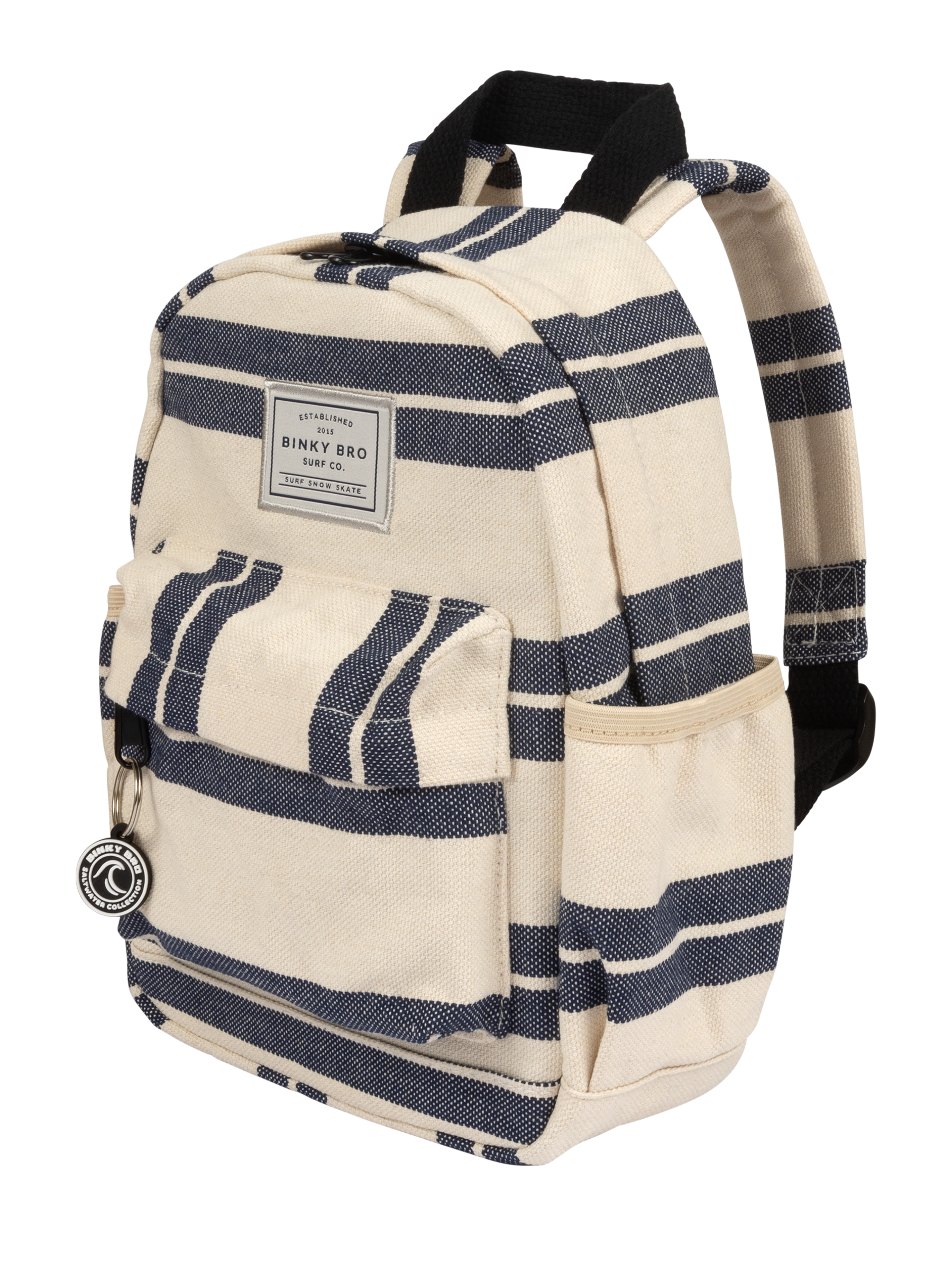 BinkyBro - Wholesale Backpack - Kids - Kids Backpack (Navy Striped Canvas)2