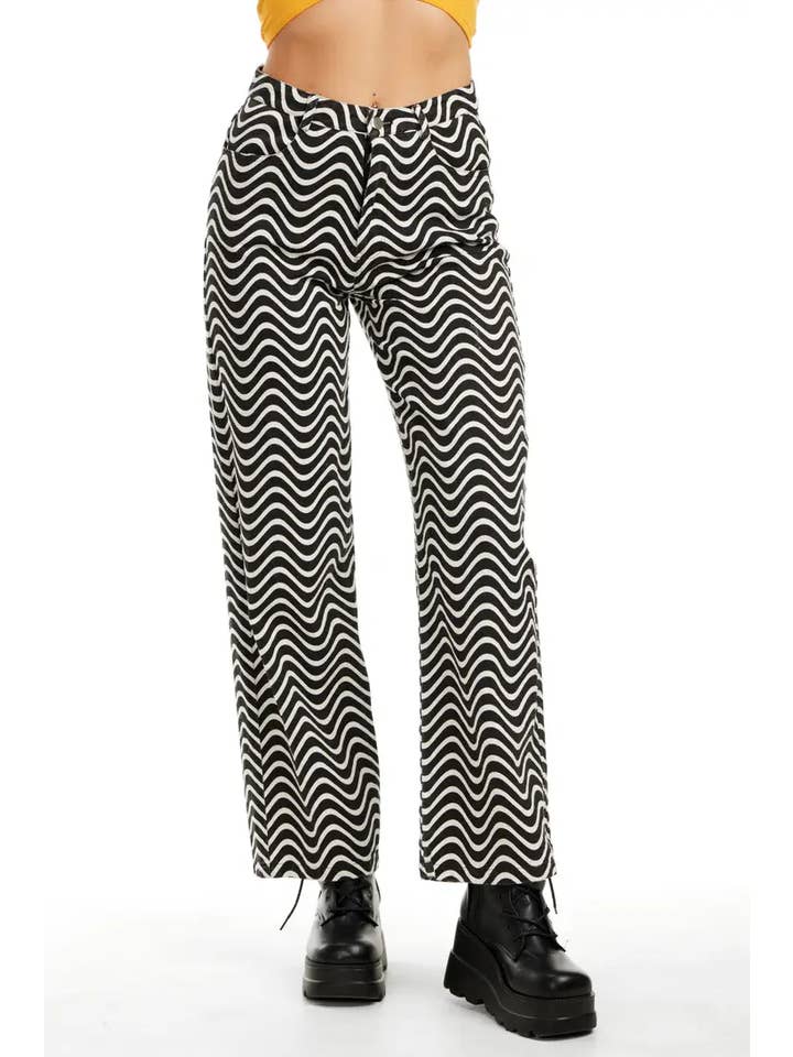 Pretty Damage - Wholesale Jeans - Women's - Wavy Denim Pants