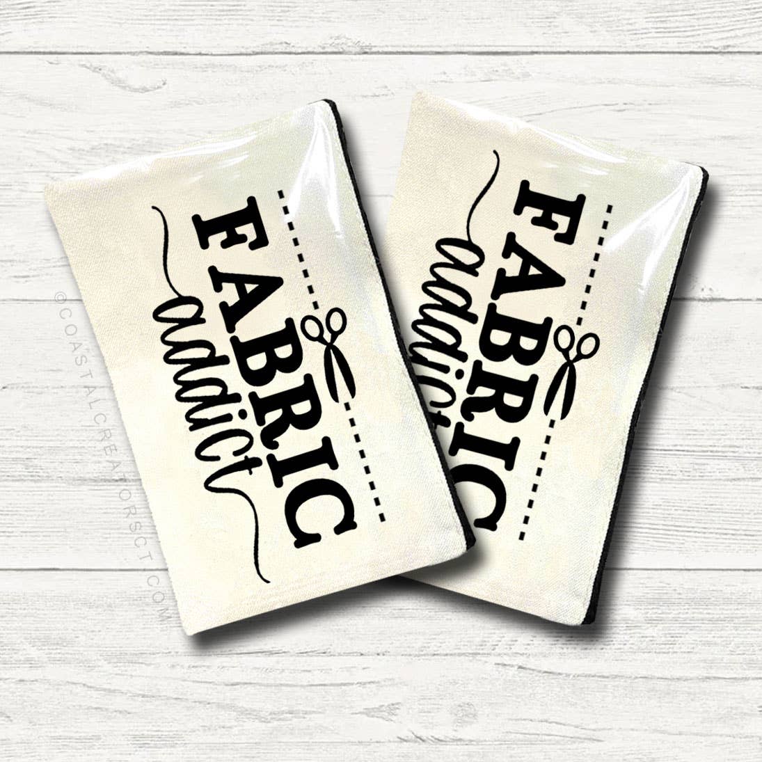 Coastal Creators of Connecticut - Wholesale Pouch - Women's - Fabric Addict Sewing Multi-Use Canvas Storage Pouch Bag0