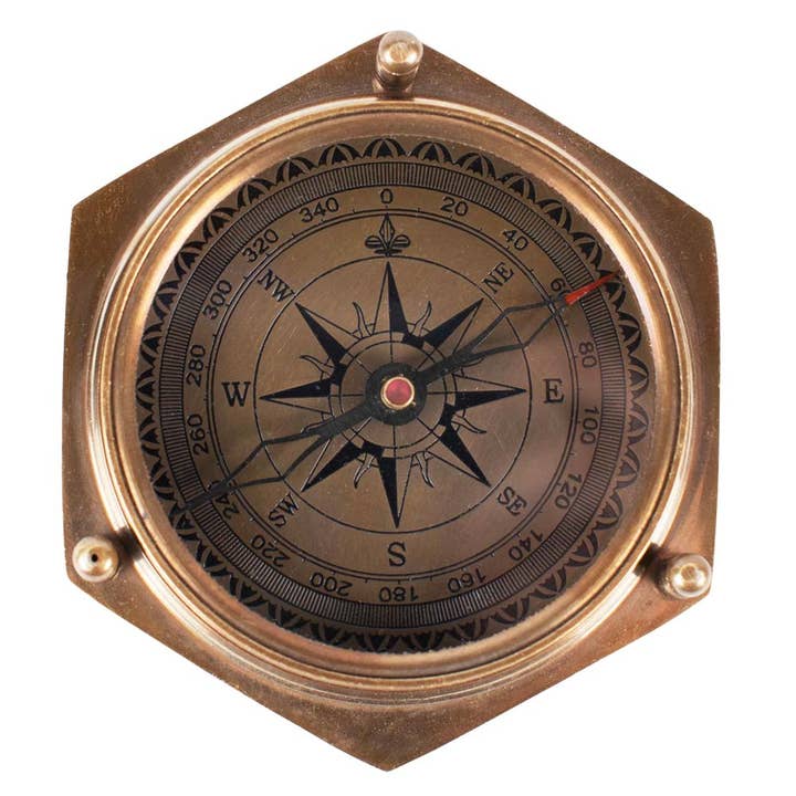 Ten Thousand Villages - Wholesale Navigational Compass - Compass & Calendar