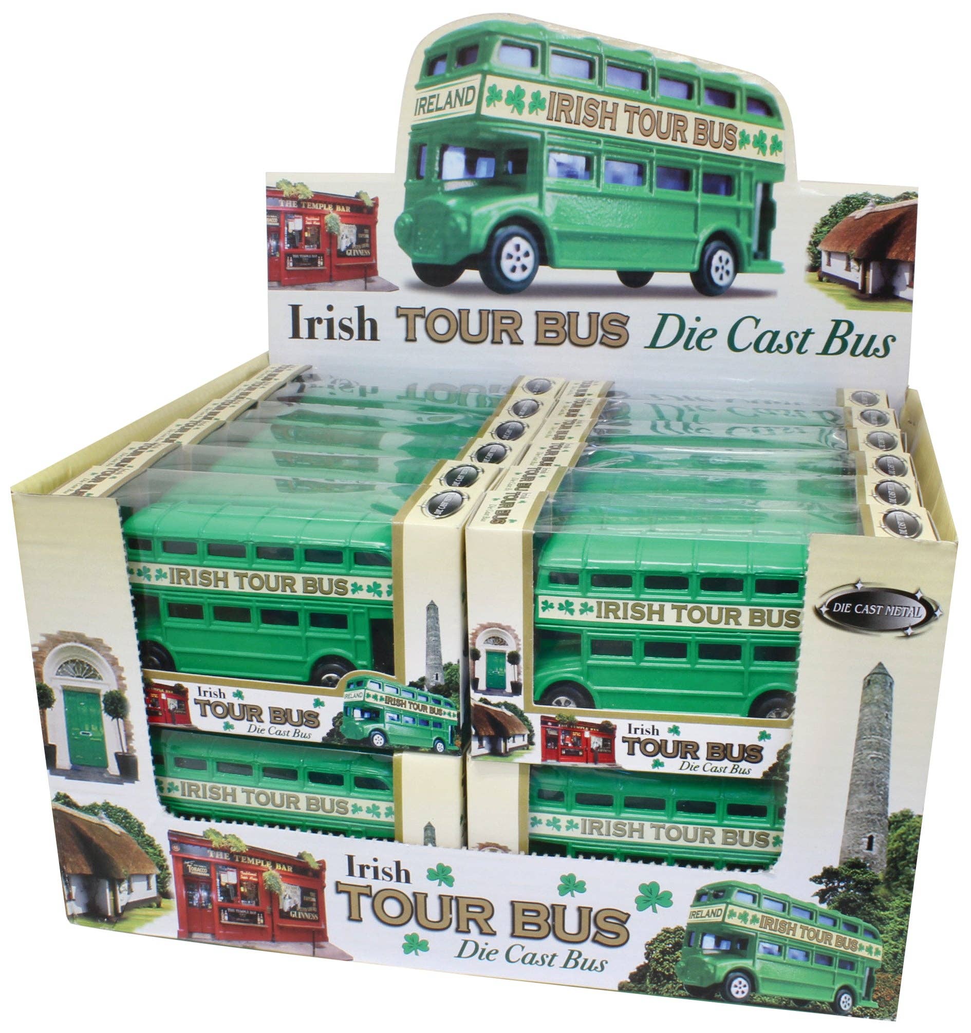 James Trading Group INC - Wholesale Decorative Tabletop Object - Irish Tour Bus Collectable