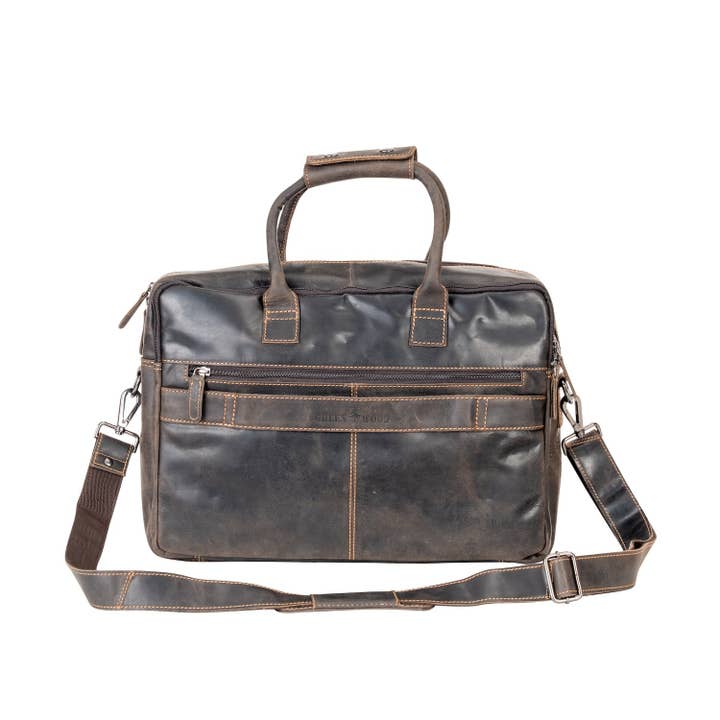 Greenwood Leather AU - Wholesale Laptop bag – Unisex - Leather Laptop Bag Dean Brown2