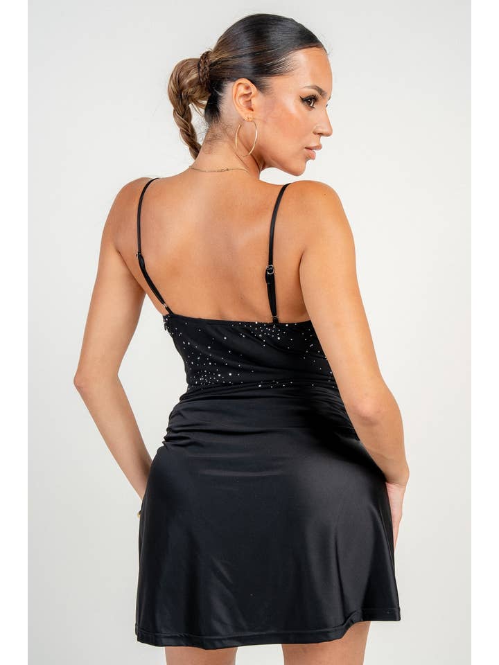 PRIVY - Wholesale Dress - Women's - HD30540B / Embellished Mini Dress3