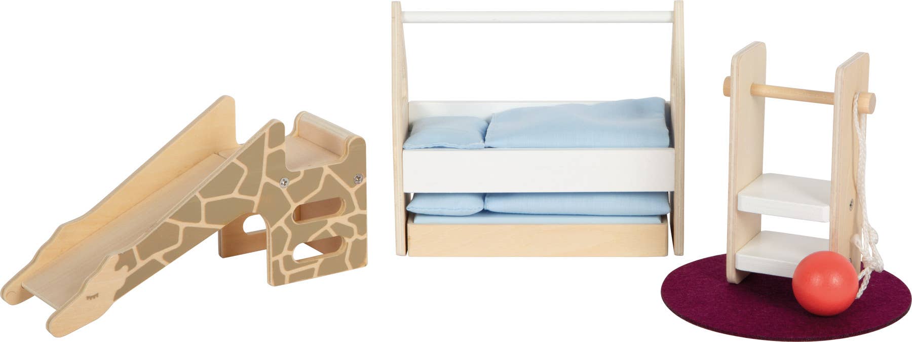 small foot - Vendita all'ingrosso Giocattolo in legno - Bambini - Casa delle bambole in legno naturale con mobili e accessori6