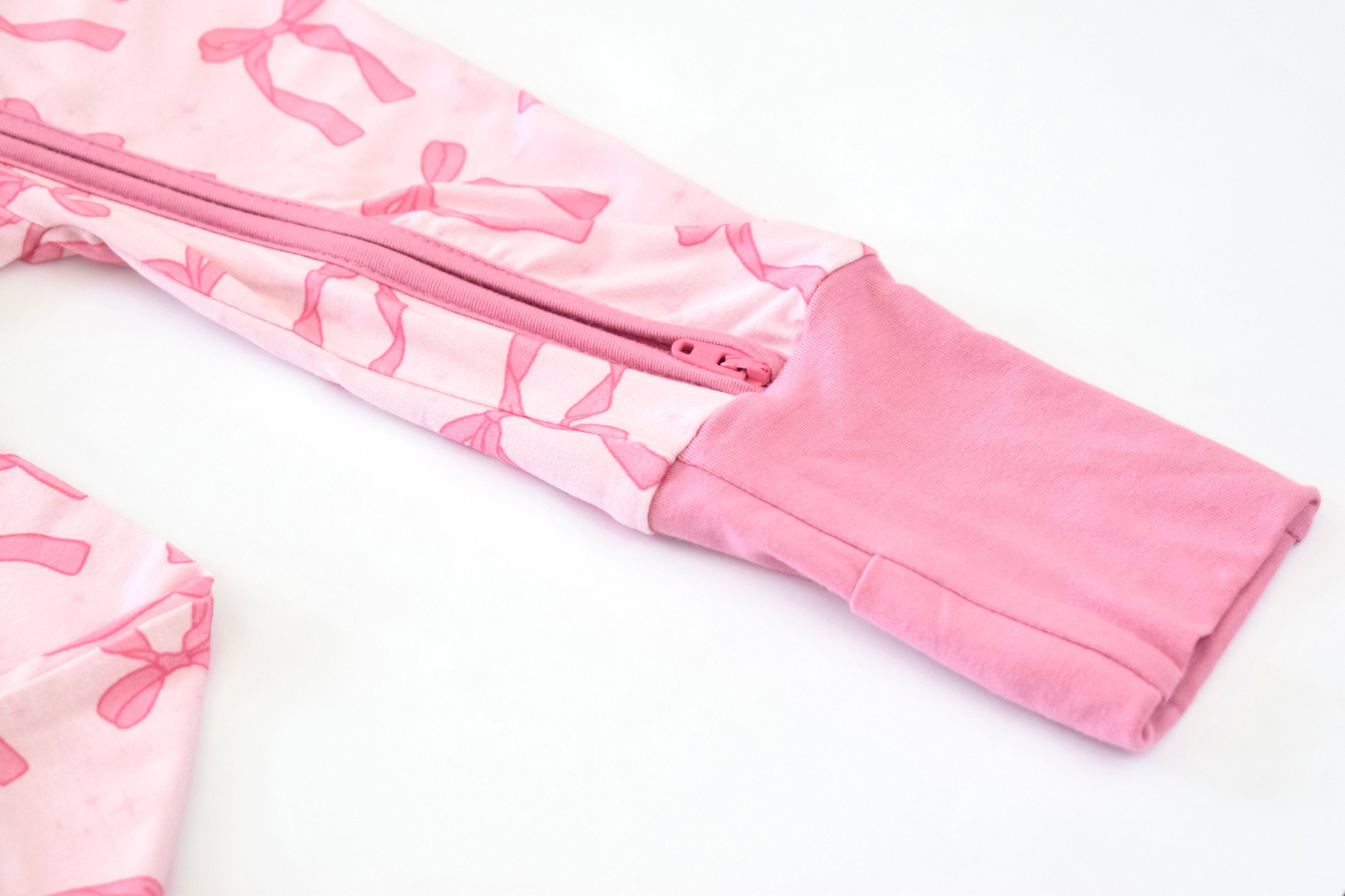 Simply Snugs - Wholesale Sleepsuit - Baby - Pretty in Bows Convertible Zippy Pajama3