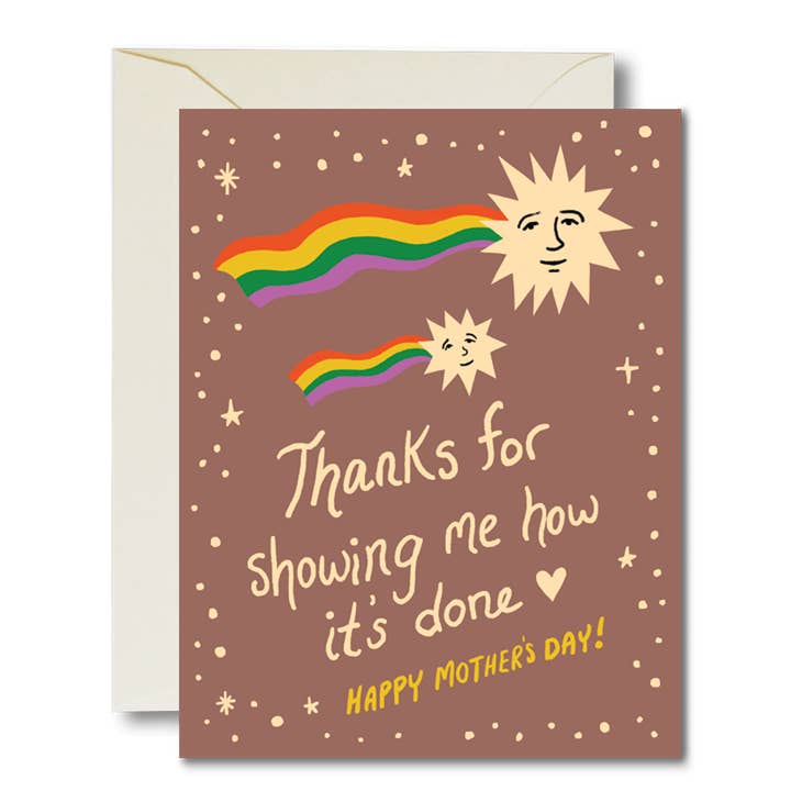Mother's Day Shooting Star Card for wholesale by Rainbow Vision