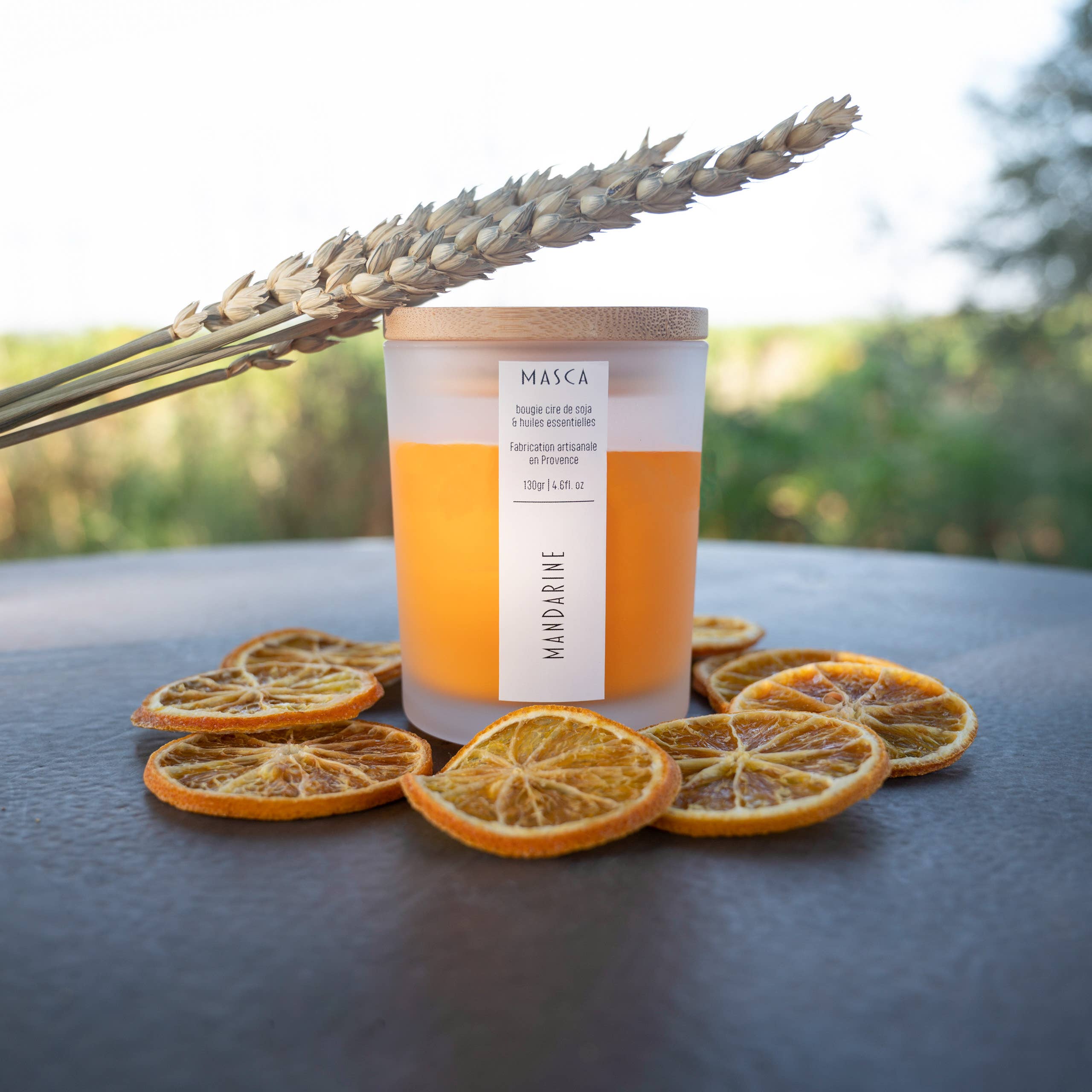 Veyra - Wholesale Jar/Filled Candle - Mandarin aromatherapy candle - Masca