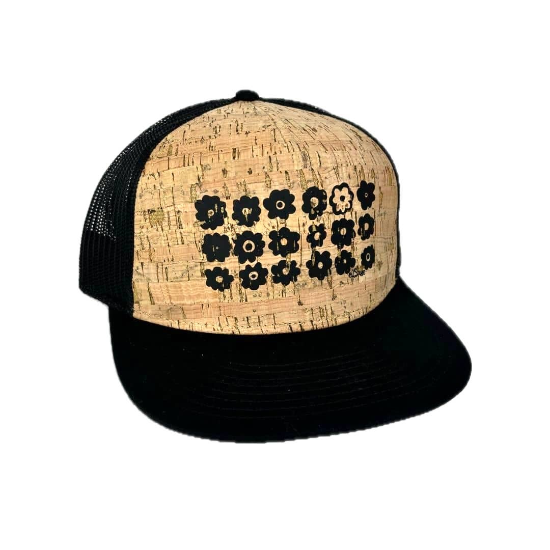 elSage Designs - Wholesale Trucker hat – Unisex - Daisy Field Cork Trucker Hat