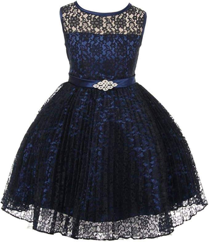 iGirlDress - Wholesale Jurk - Kinderen - Meisjes Plooirok Kant Bloemenmeisjesjurk Maat 4-148