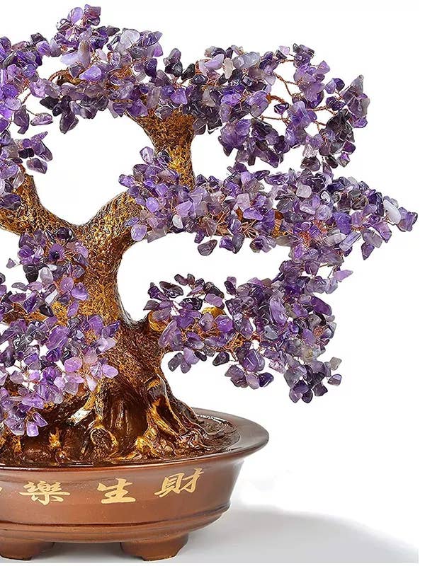 Árbol de piedra preciosa de amatista, árbol de feng shui de amatista natural para venta al por mayor de jiomind