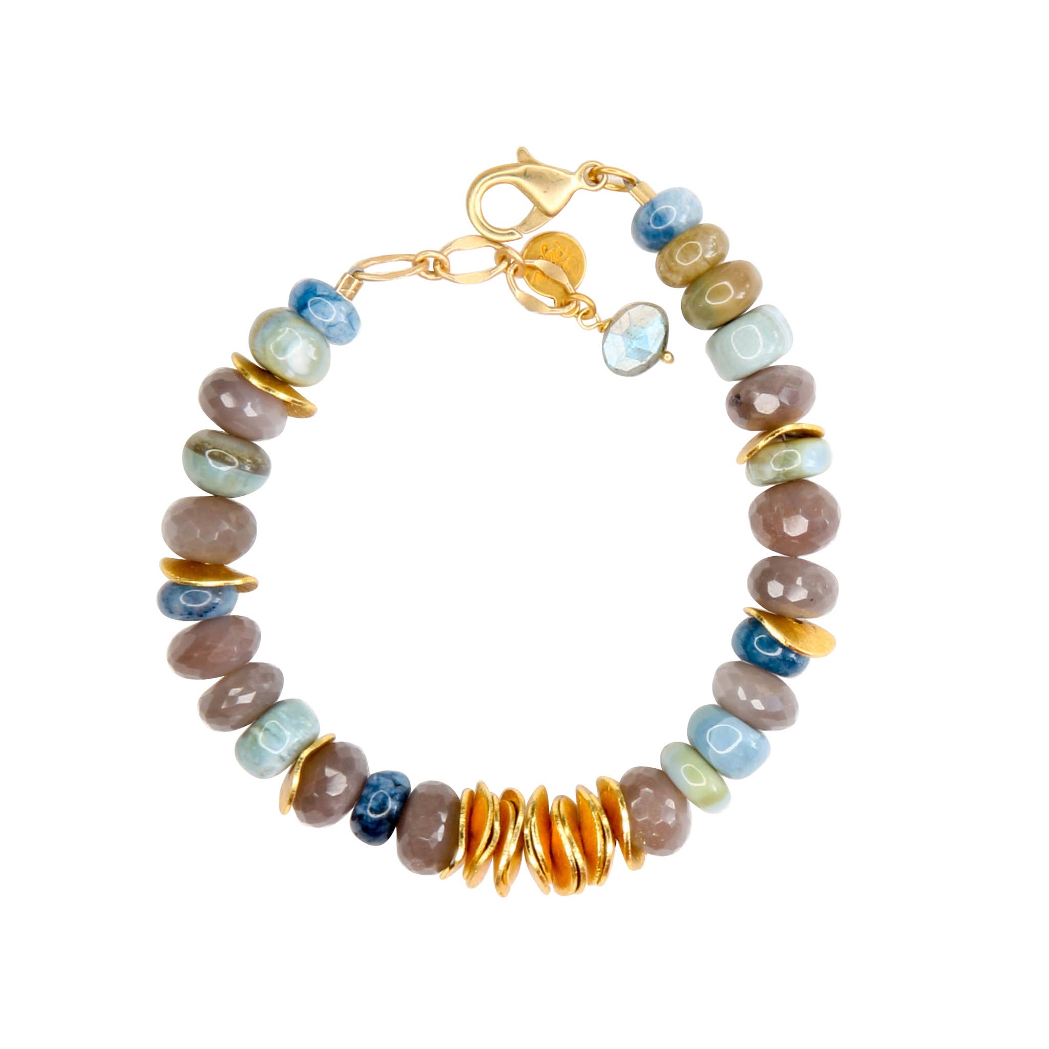 Catherine Page Jewelry – Großhandel Perlenarmband – Juno Edelstein-Armband aus schokoladenfarbenem Mondstein