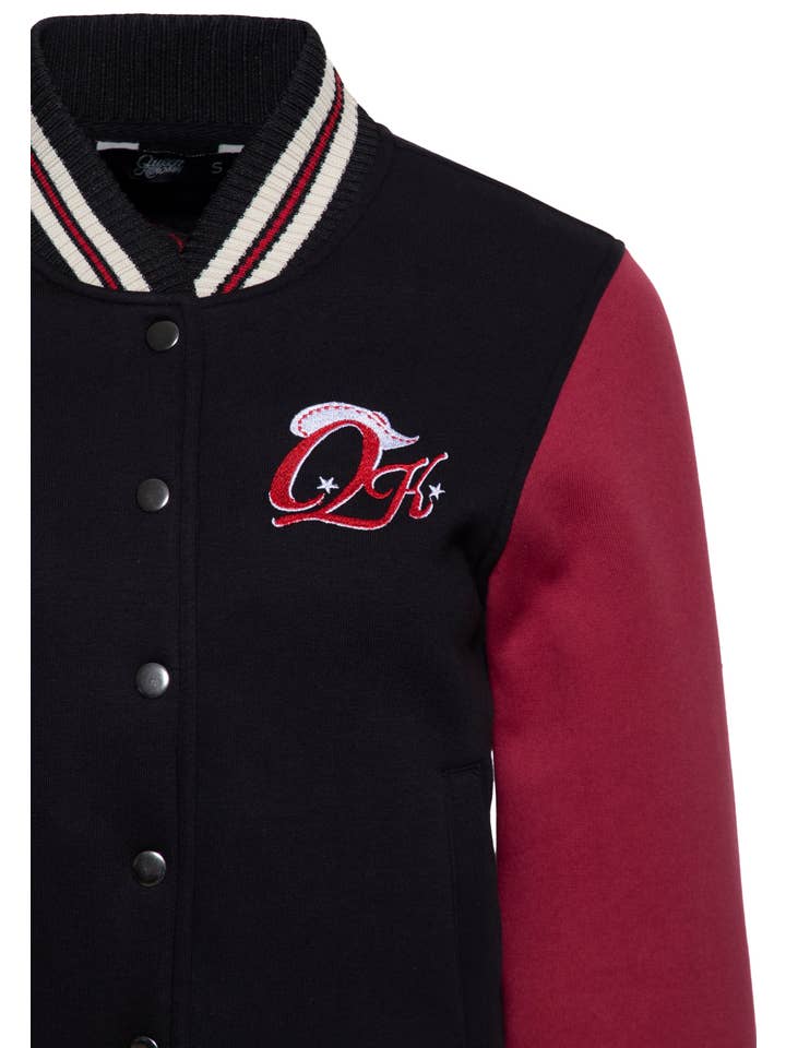 KING KEROSIN - Wholesale Varsity/Baseball Jacket - Women's - Rebel at Heart College Sweatshirt2